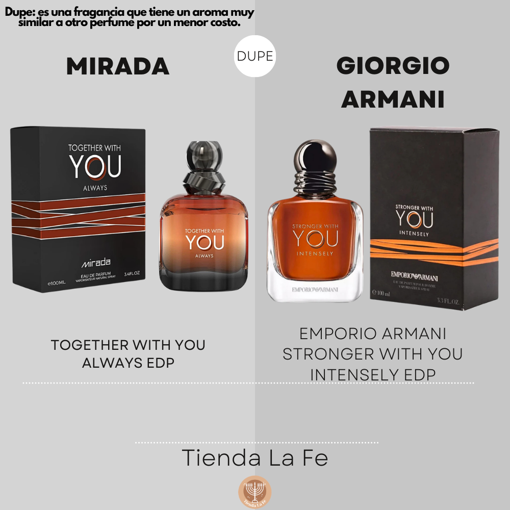MIRADA TOGETHER WITH YOU ALWAYS EDP 100ML (U) (DUPE GIORGIO ARMANI EMPORIO ARMANI STRONGER WITH YOU INTENSELY EDP)