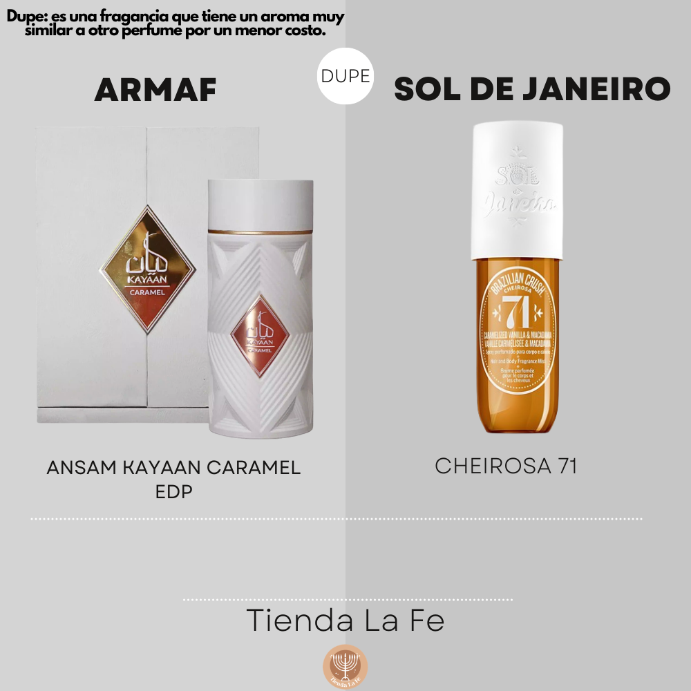 ARMAF ANSAM KAYAAN CARAMEL EDP 100ML (M) (DUPE SOL DE JANEIRO CHEIROSA 71)