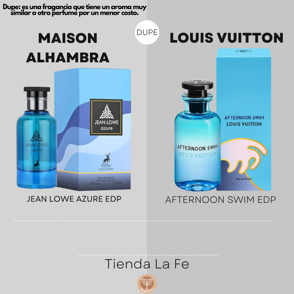 MAISON ALHAMBRA JEAN LOWE AZURE EDP 100ML (U) (DUPE LOUIS VUITTON AFTERNOON SWIM EDP)
