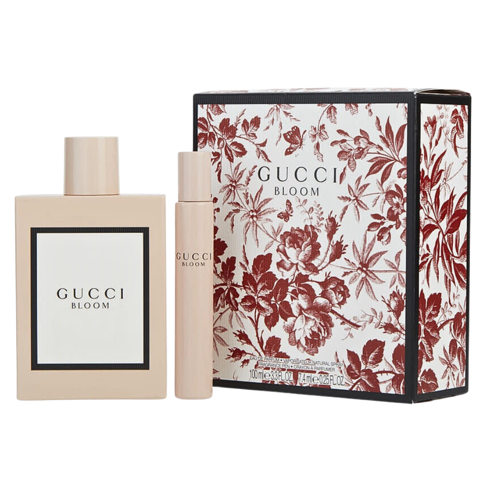 SET GUCCI BLOOM FOR WOMEN EDP 100ML, EDP 7.4ML (M)