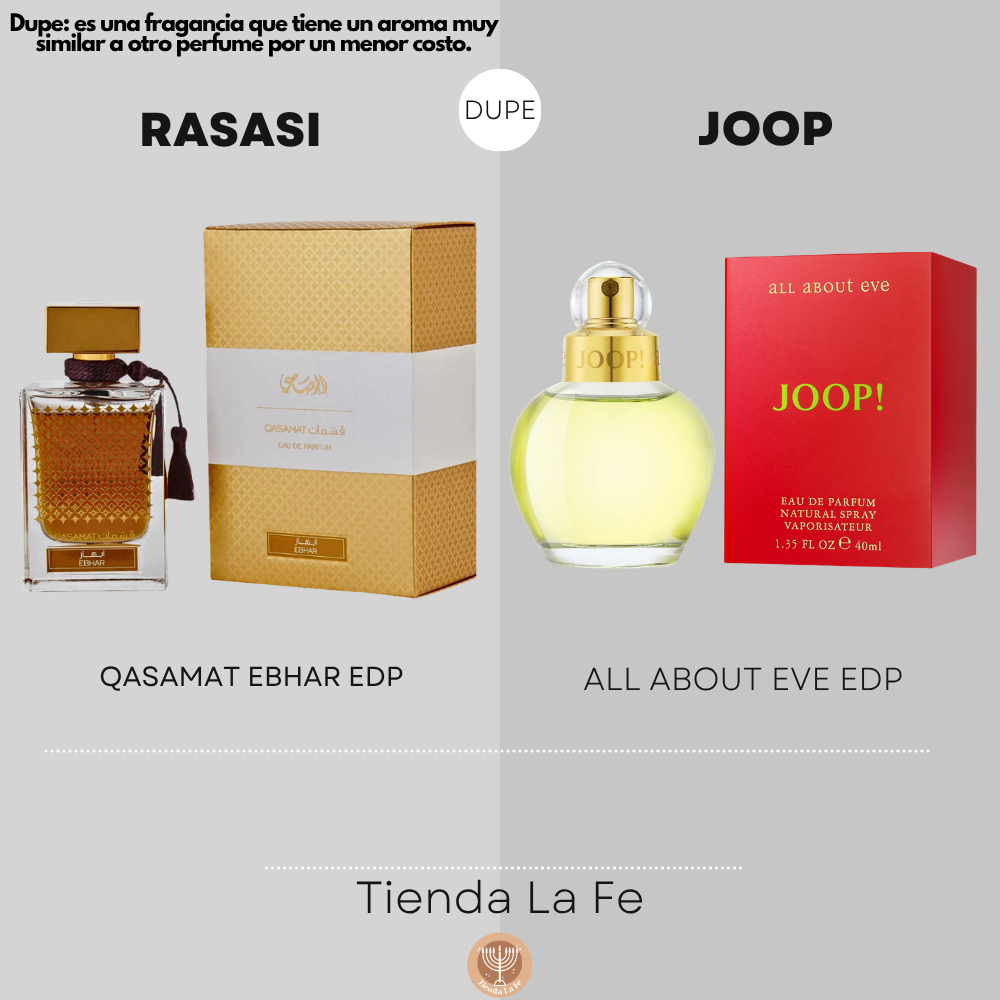 RASASI QASAMAT EBHAR EDP 65ML (M) (DUPE JOOP ALL ABOUT EVE EDP)