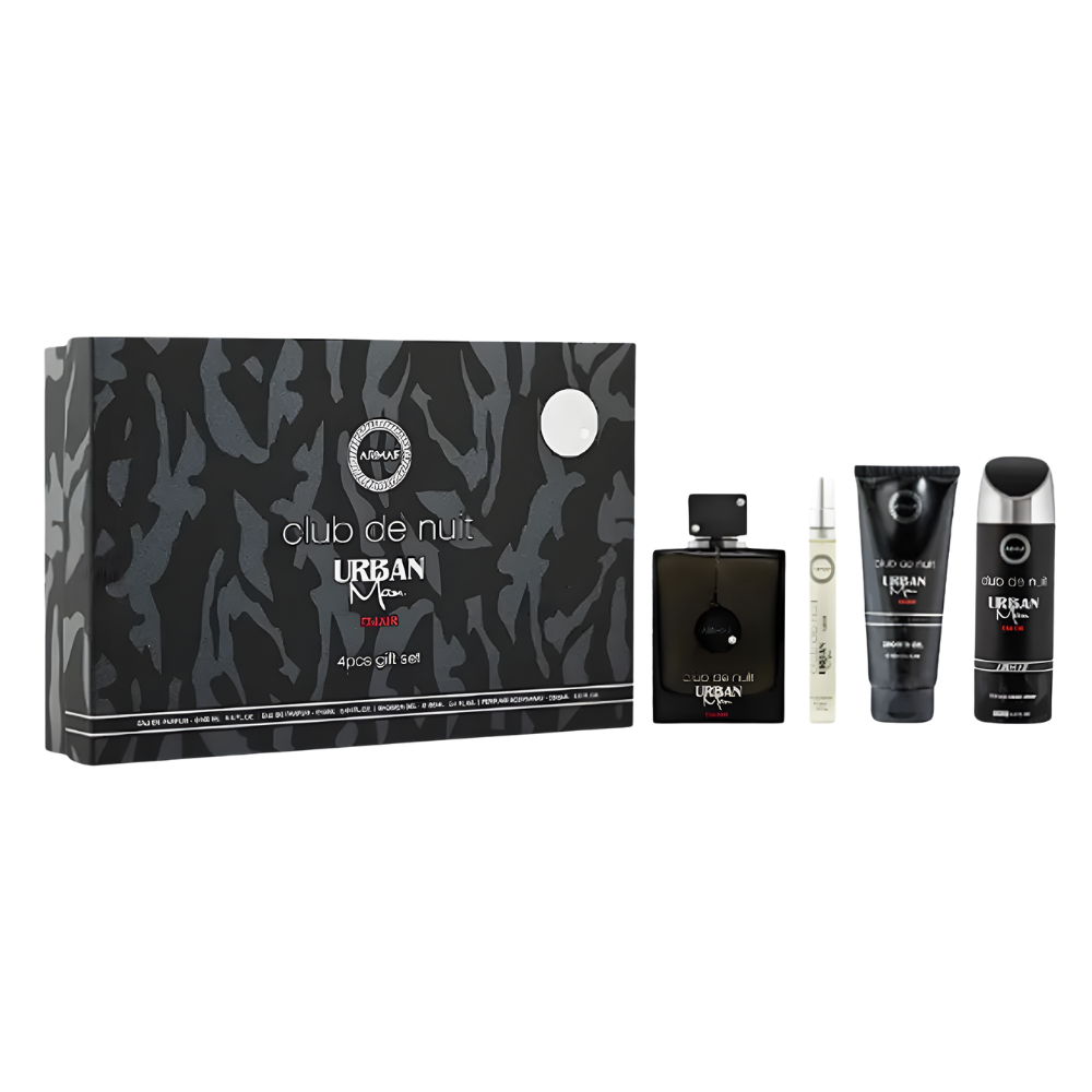 SET ARMAF CLUB DE NUIT URBAN MAN ELIXIR GIFT SET EDP 105ML, EDP 10ML, SHOWER GEL 100ML, BODY SPRAY 200ML (H)