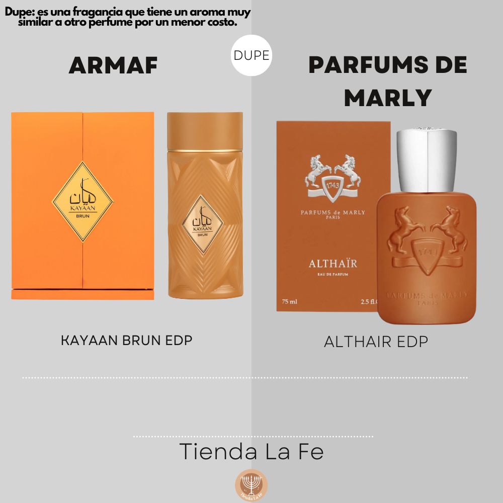 ARMAF KAYAAN BRUN EDP 100ML (U) (DUPE PARFUMS DE MARLY ALTHAIR EDP)