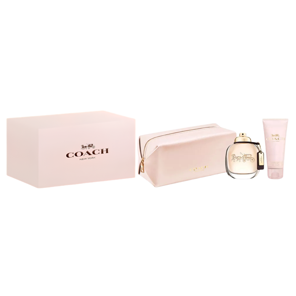 SET COACH FOR WOMEN EDP 90ML, BODY LOTION 100ML, COSMETIQUERA (M)