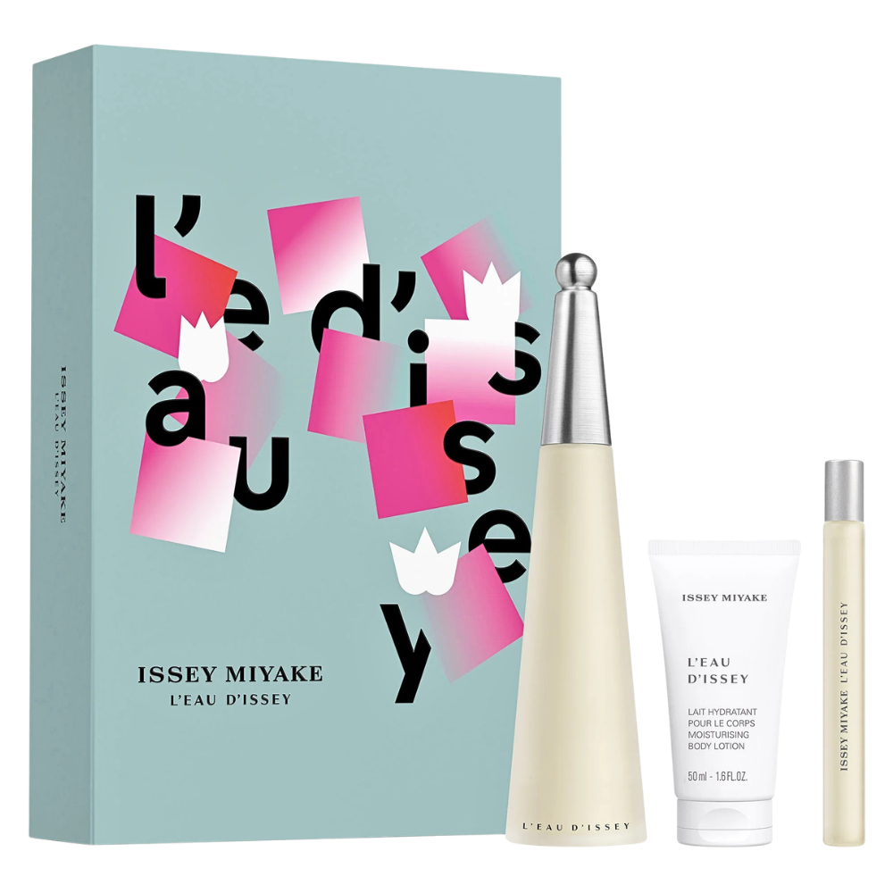 SET ISSEY MIYAKE L EAU D ISSEY FOR WOMEN EDT 100ML, EDT 10ML, BODY LOTION 50ML (M)