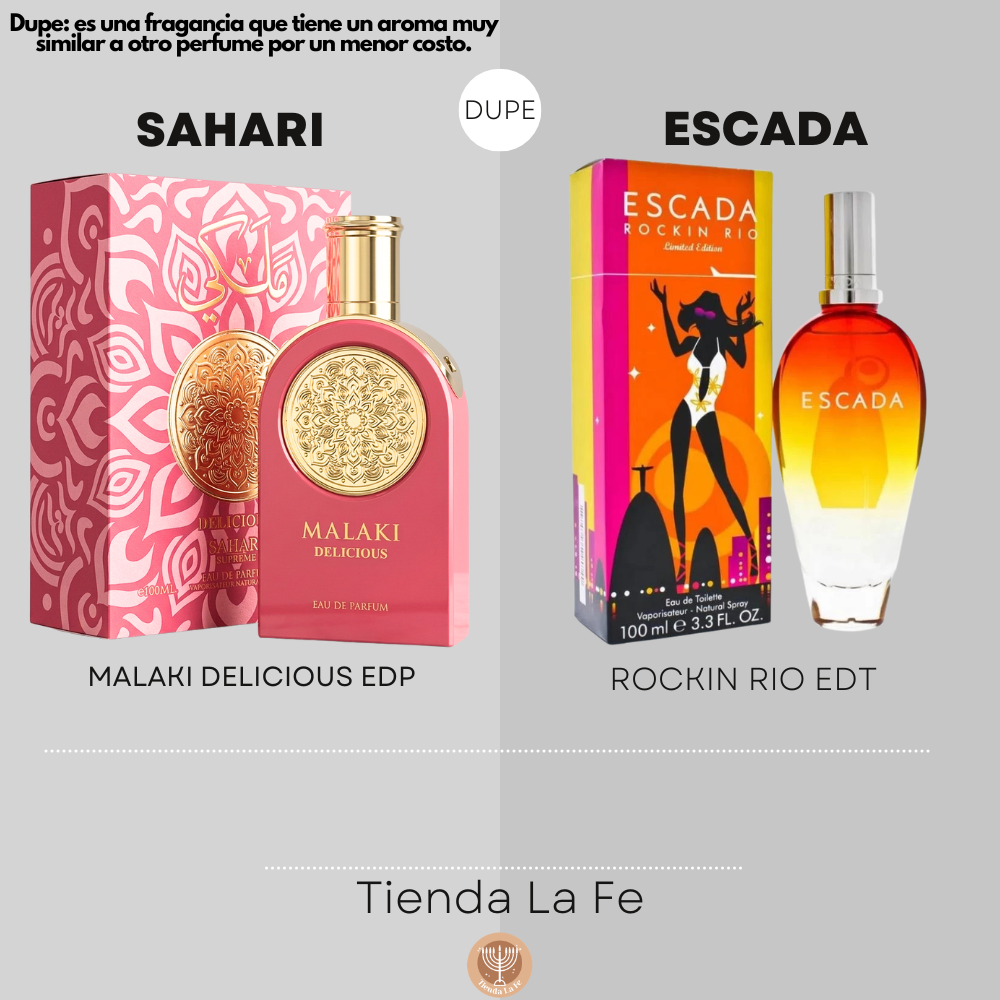 SAHARI MALAKI DELICIOUS EDP 100ML (M) (DUPE ESCADA ROCKIN RIO EDT)