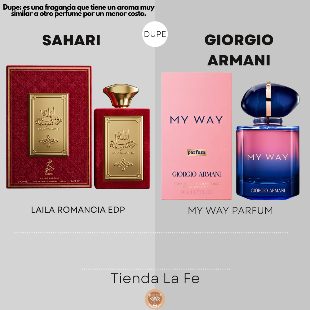 SAHARI LAILA ROMANCIA EDP 100ML (M) (DUPE GIORGIO ARMANI MY WAY PARFUM)