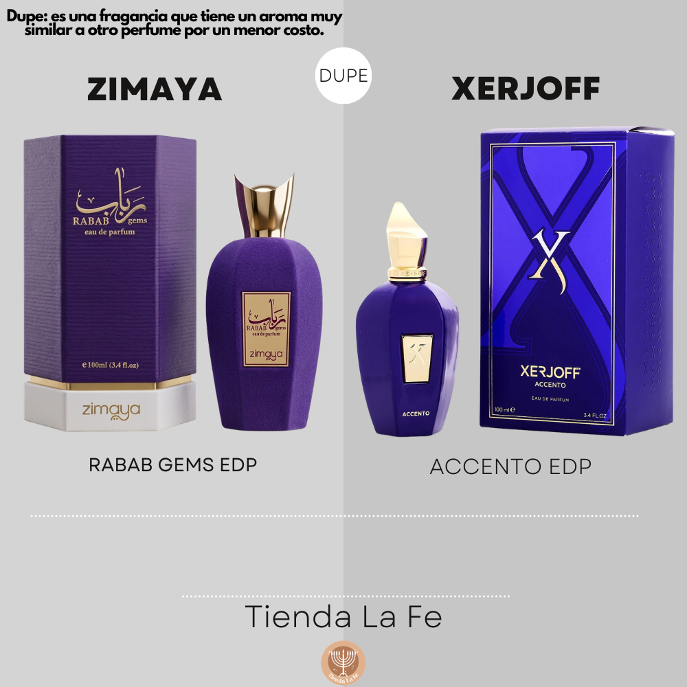 ZIMAYA RABAB GEMS EDP 100ML (U) (DUPE XERJOFF ACCENTO EDP)