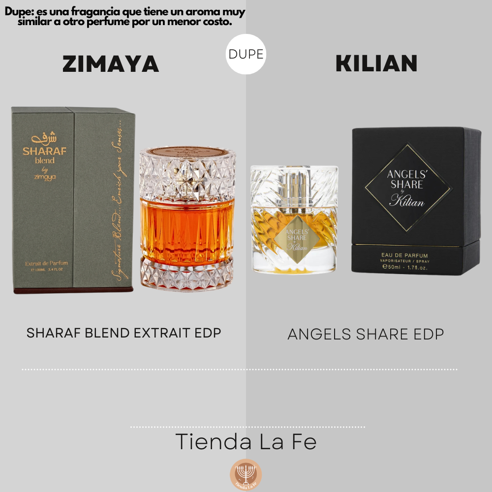 ZIMAYA SHARAF BLEND EXTRAIT EDP 100ML (U) (DUPE KILIAN ANGELS SHARE EDP)