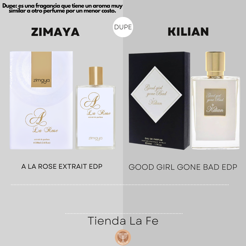 ZIMAYA A LA ROSE EXTRAIT EDP 100ML (M) (DUPE KILIAN GOOD GIRL GONE BAD EDP)