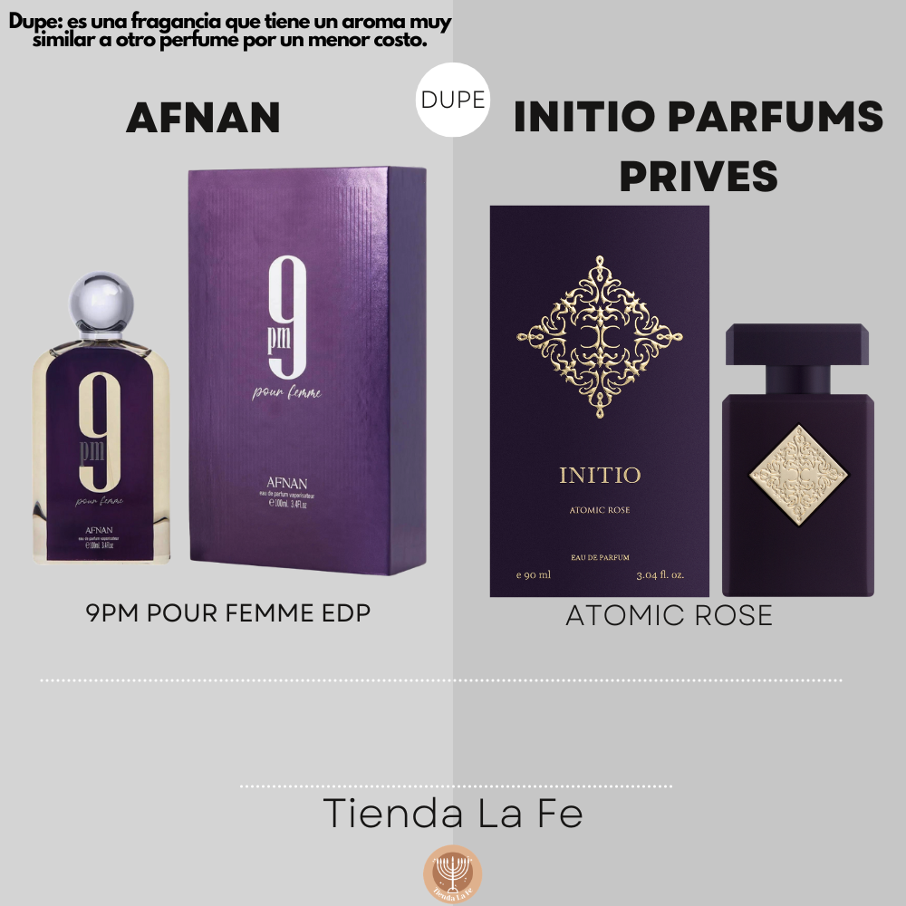 AFNAN 9PM POUR FEMME EDP 100ML (M) (DUPE INITIO PARFUMS PRIVES ATOMIC ROSE EDP)
