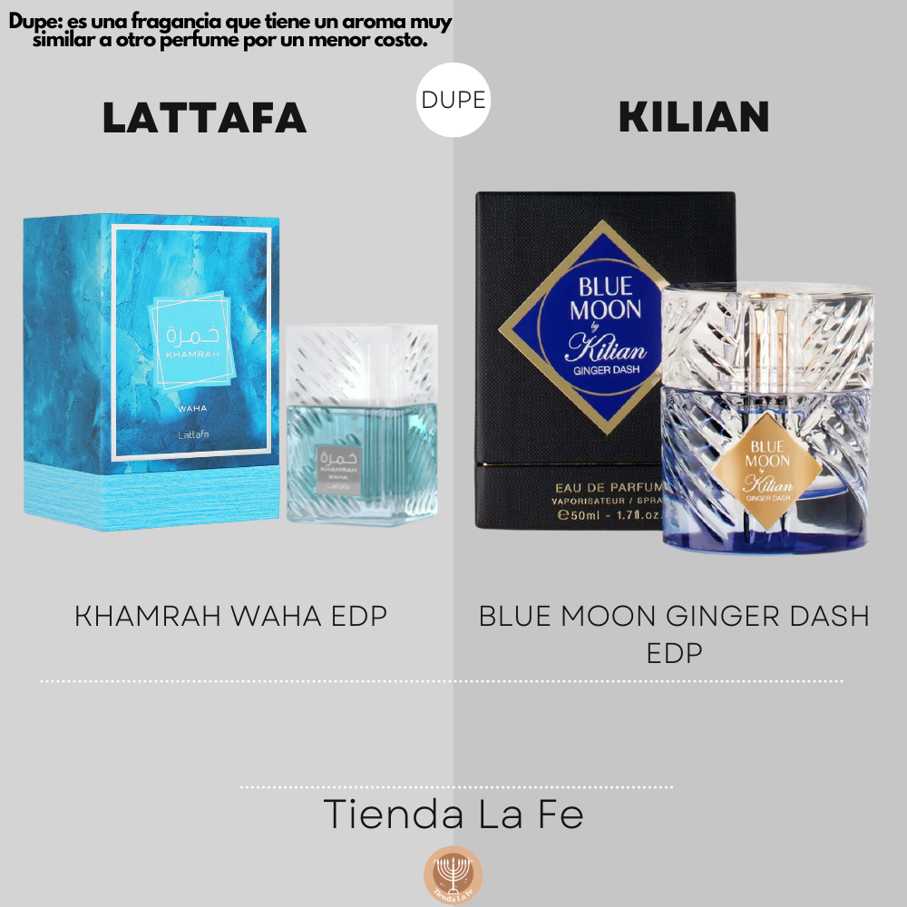 LATTAFA KHAMRAH WAHA EDP 100ML (U) (DUPE KILIAN BLUE MOON GINGER DASH EDP)