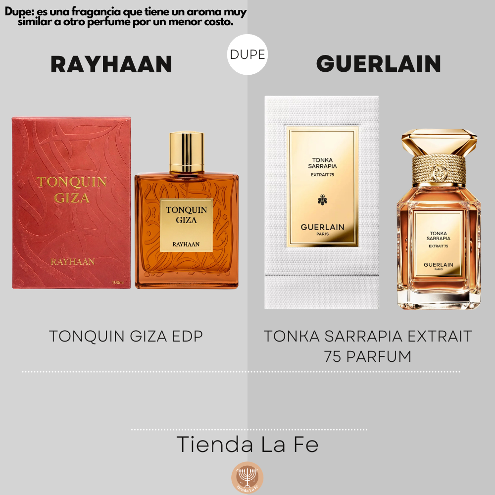 RAYHAAN TONQUIN GIZA EDP 100ML (U) (DUPE GUERLAIN TONKA SARRAPIA EXTRAIT 75 PARFUM)