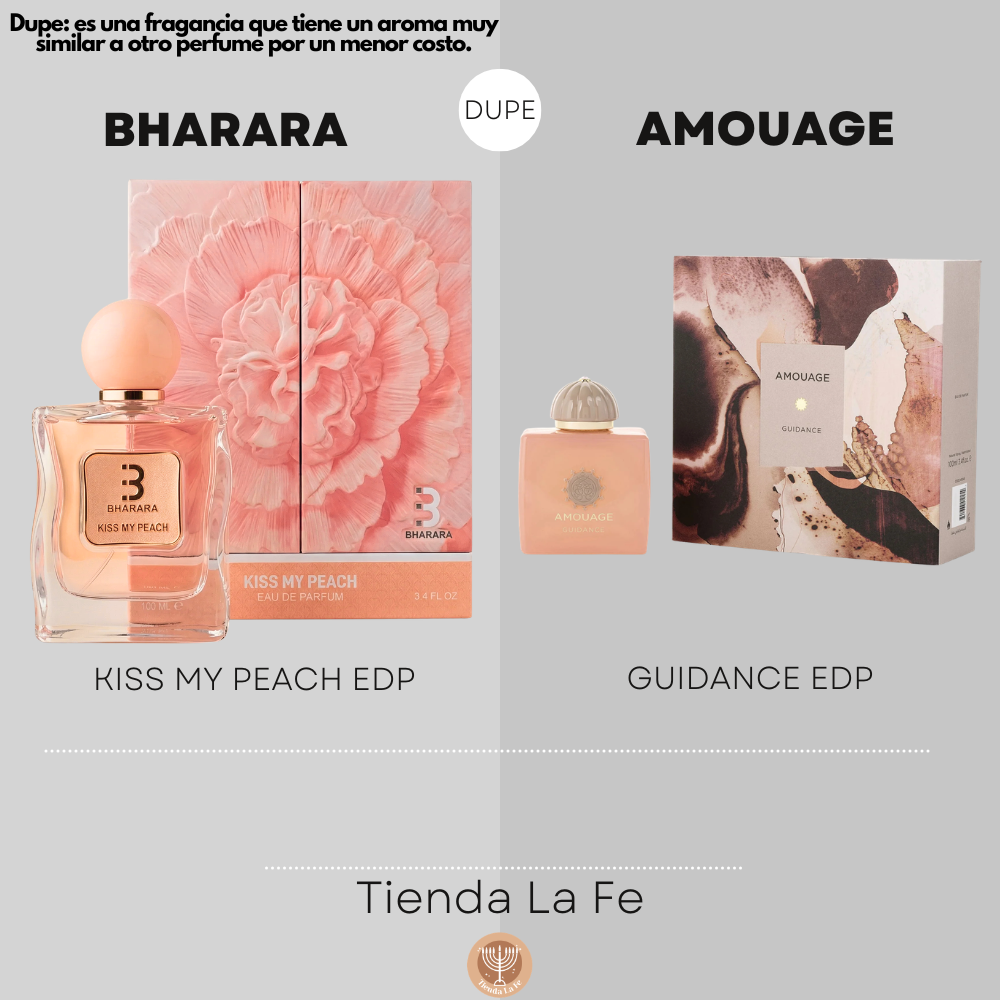 BHARARA KISS MY PEACH EDP 100ML (M) (DUPE AMOUAGE GUIDANCE EDP)
