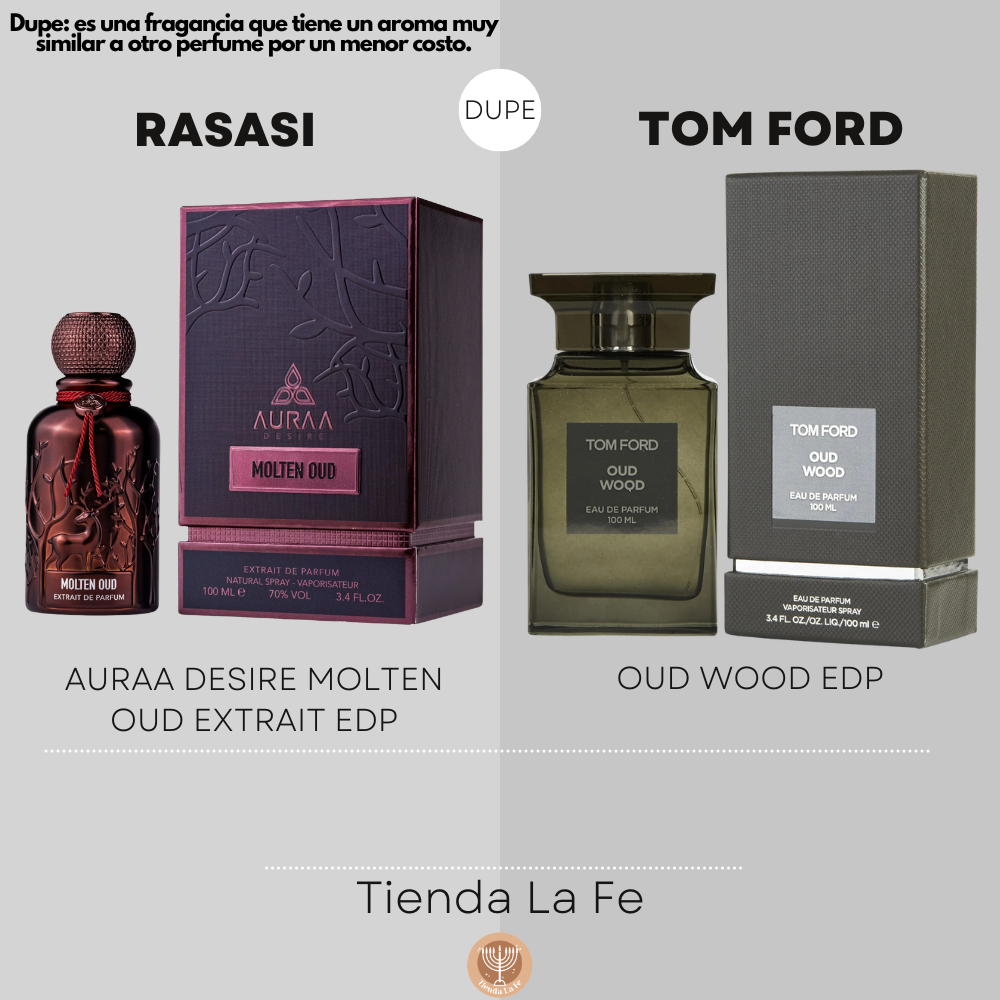 RASASI AURAA DESIRE MOLTEN OUD EXTRAIT EDP 100ML (U) (DUPE TOM FORD OUD WOOD EDP)