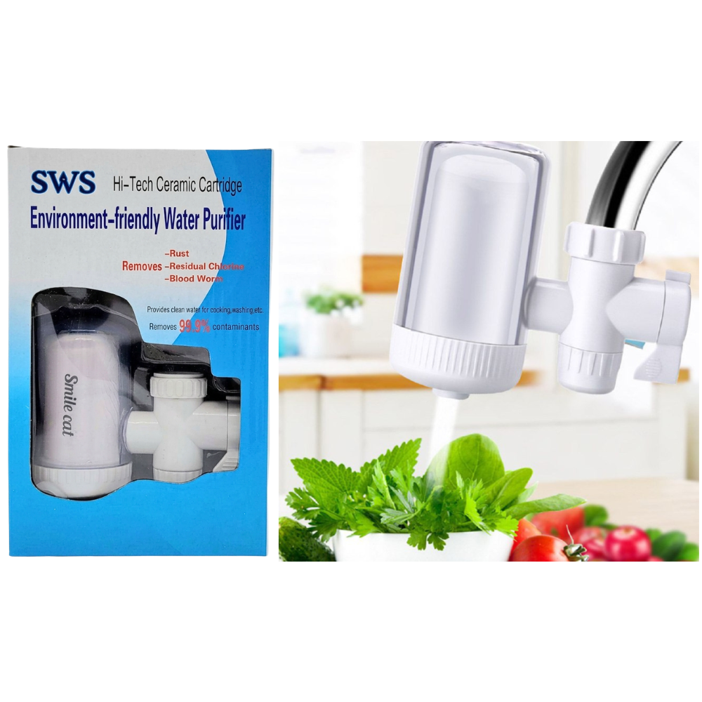 FILTRO PURIFICADOR DE AGUA PORTATIL PARA LLAVE PRACTICO SWS