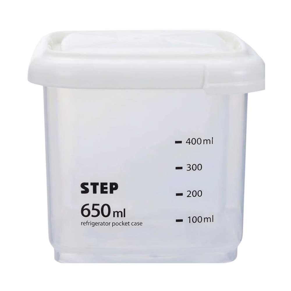 RECIPIENTE PANA ORGANIZADORA DE ALIMENTOS DE PLASTICO DE 650ML DE CAPACIDAD 8.5CMX10CM