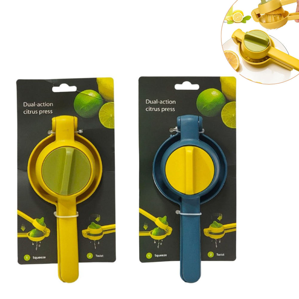 EXPRIMIADOR MANUAL DE CITRICOS O LIMONES DE DOBLE ACCION GIRATORIO