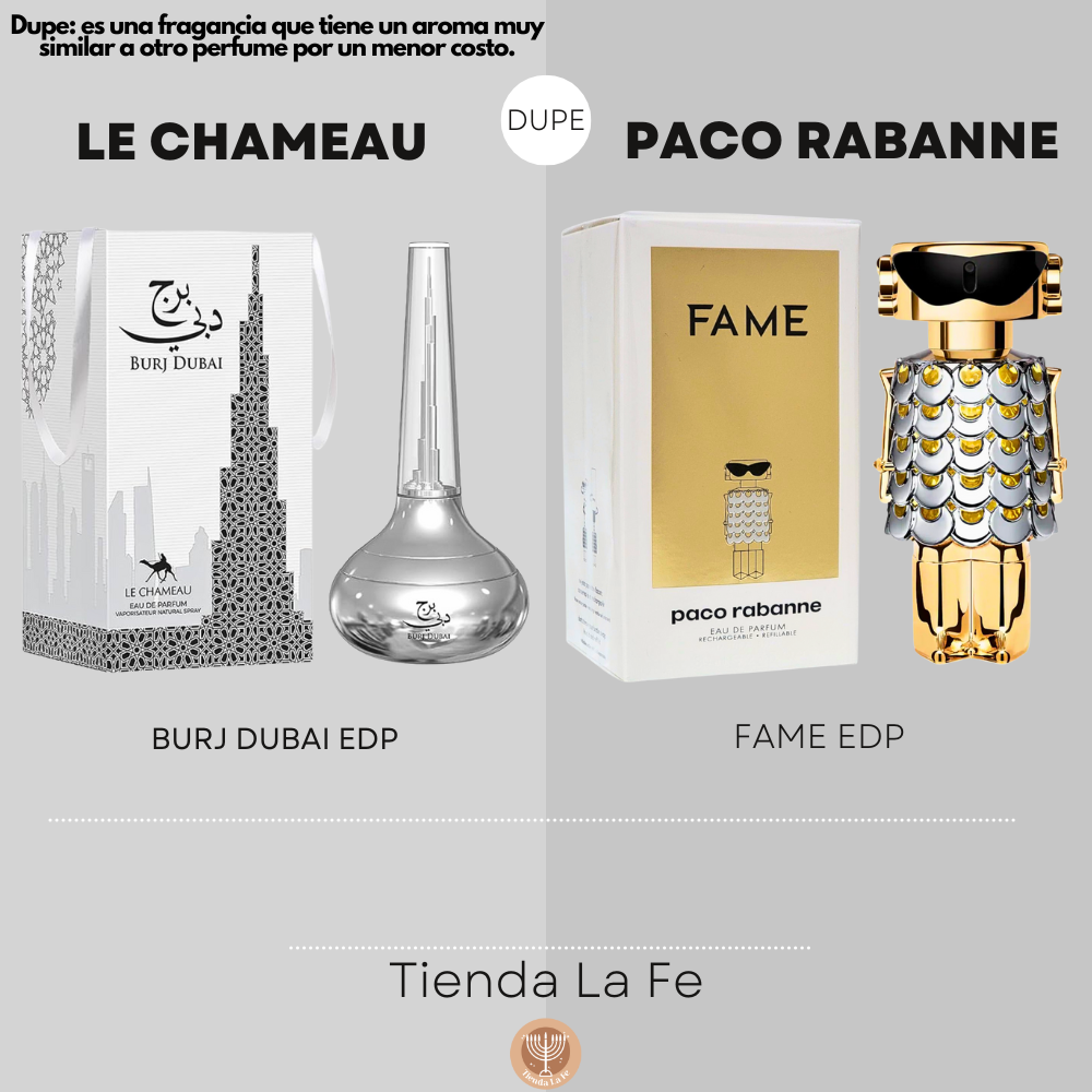 LE CHAMEAU BURJ DUBAI EDP 100ML (M) (DUPE PACO RABANNE FAME EDP)