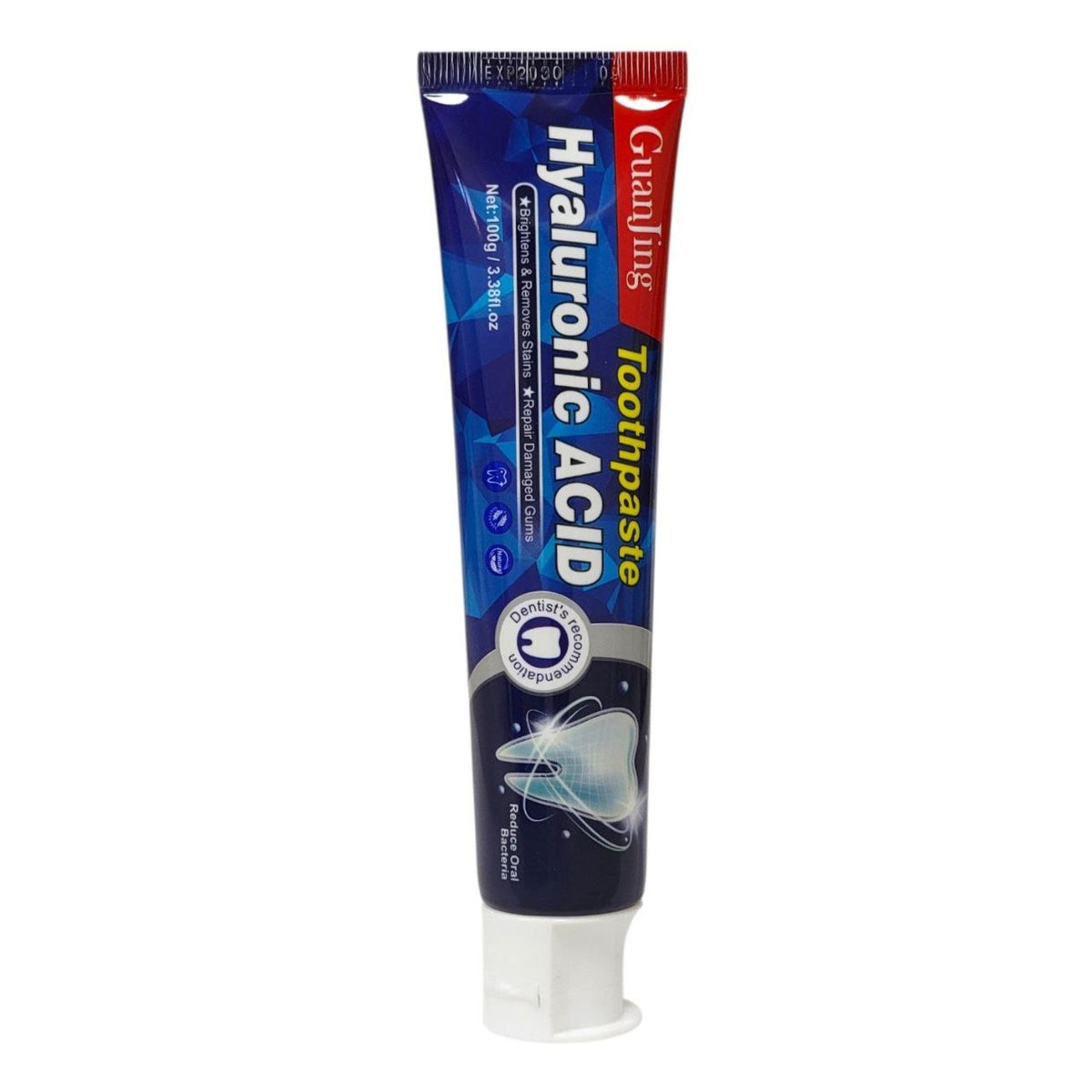 PASTA DENTAL BLANQUEADORA CON ACIDO HIALURONICO GUANJING 100ML