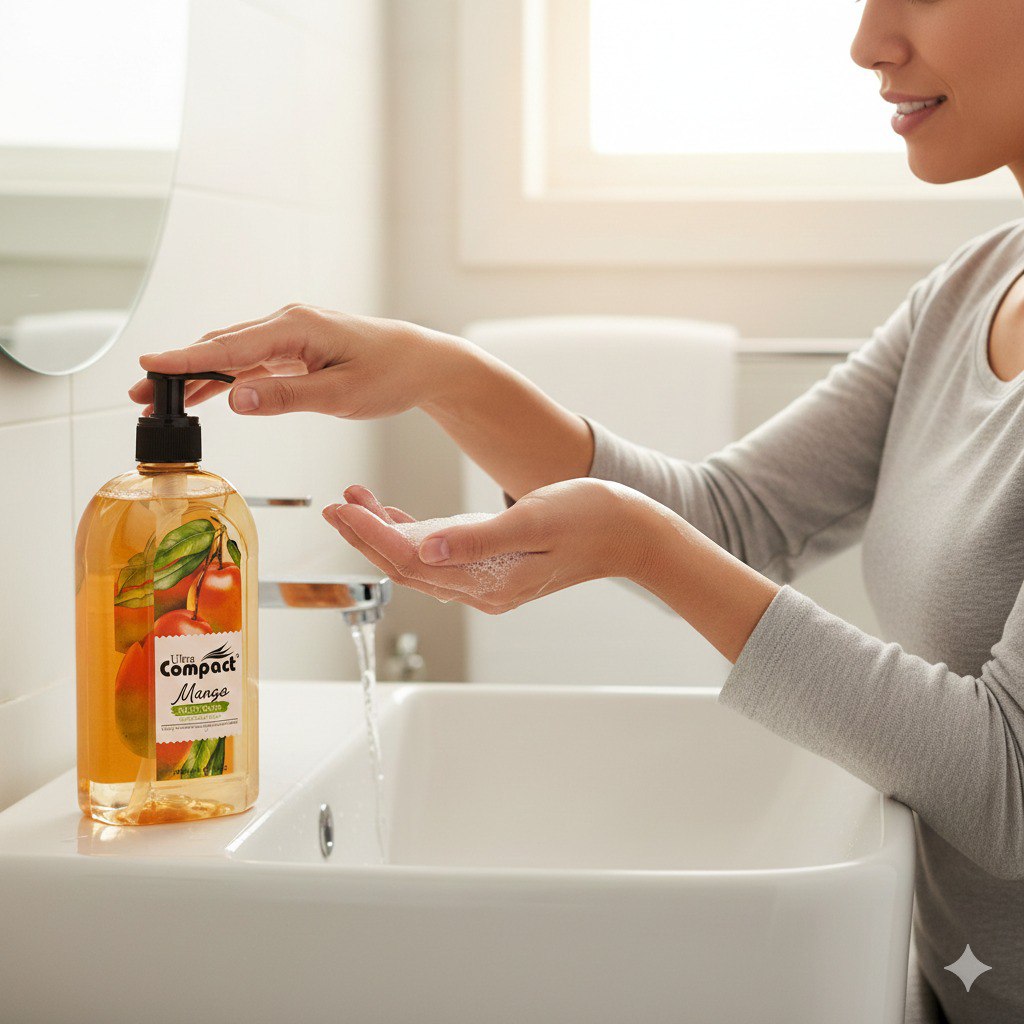 JABON PARA MANOS CON EXTRACTO DE MANGO ULTRA COMPACT 500ML