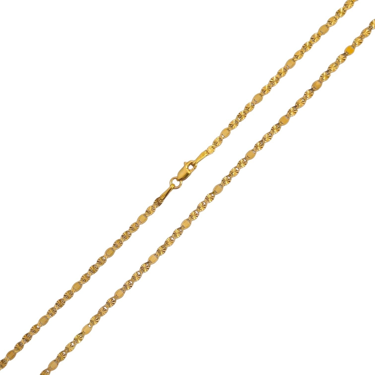 CADENA DE ORO 10K PARA DAMA 24CM PESO: 1.8G