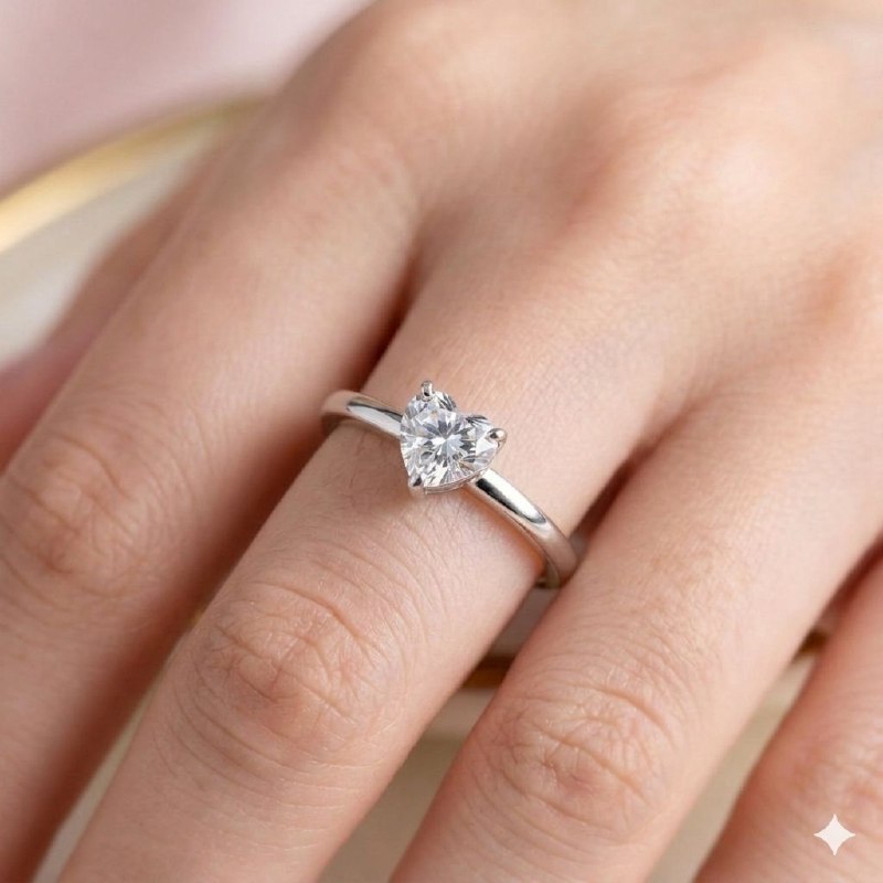 ANILLO PANDORA DE PLATA 9.25 CON DIAMANTE CORAZON PESO: 2.9G