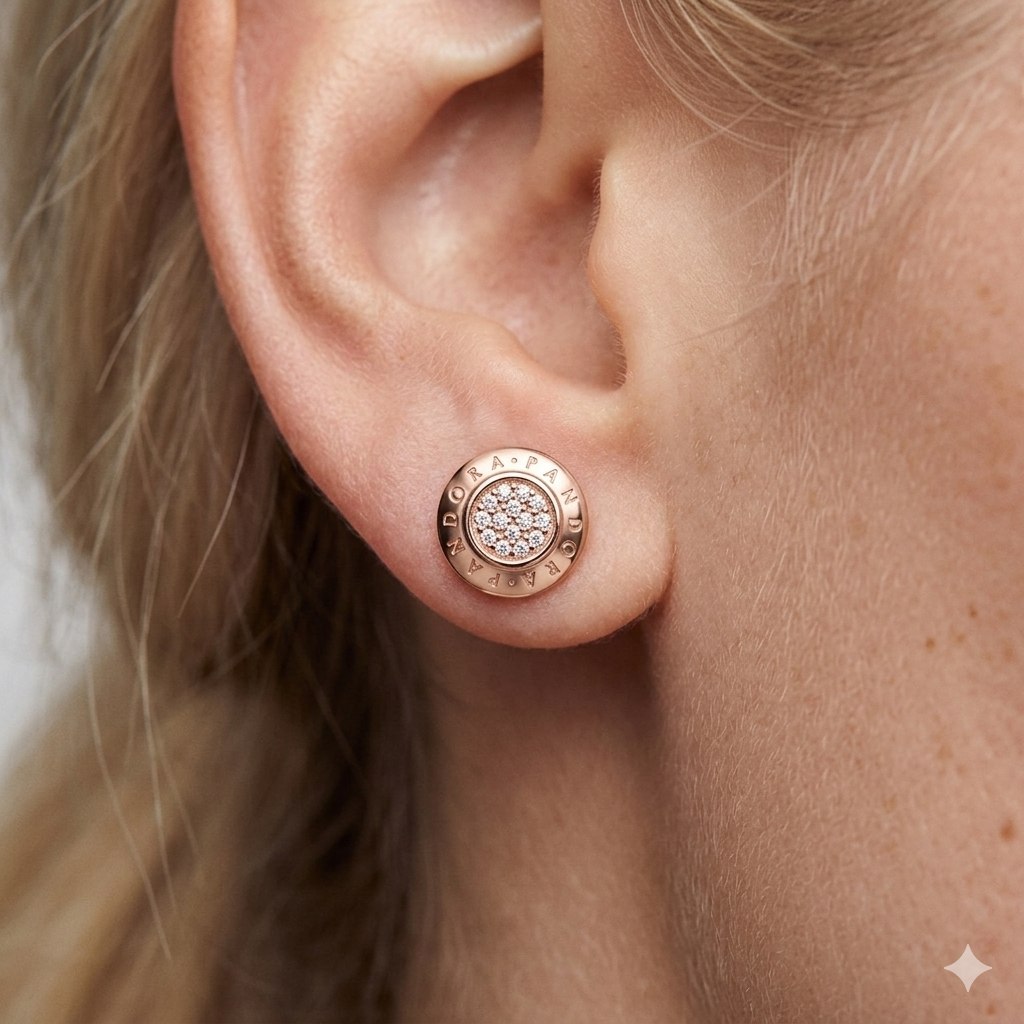 ARITOS PANDORA DE PLATA 9.25 CON FORMA CIRCULAR PESO 3.7