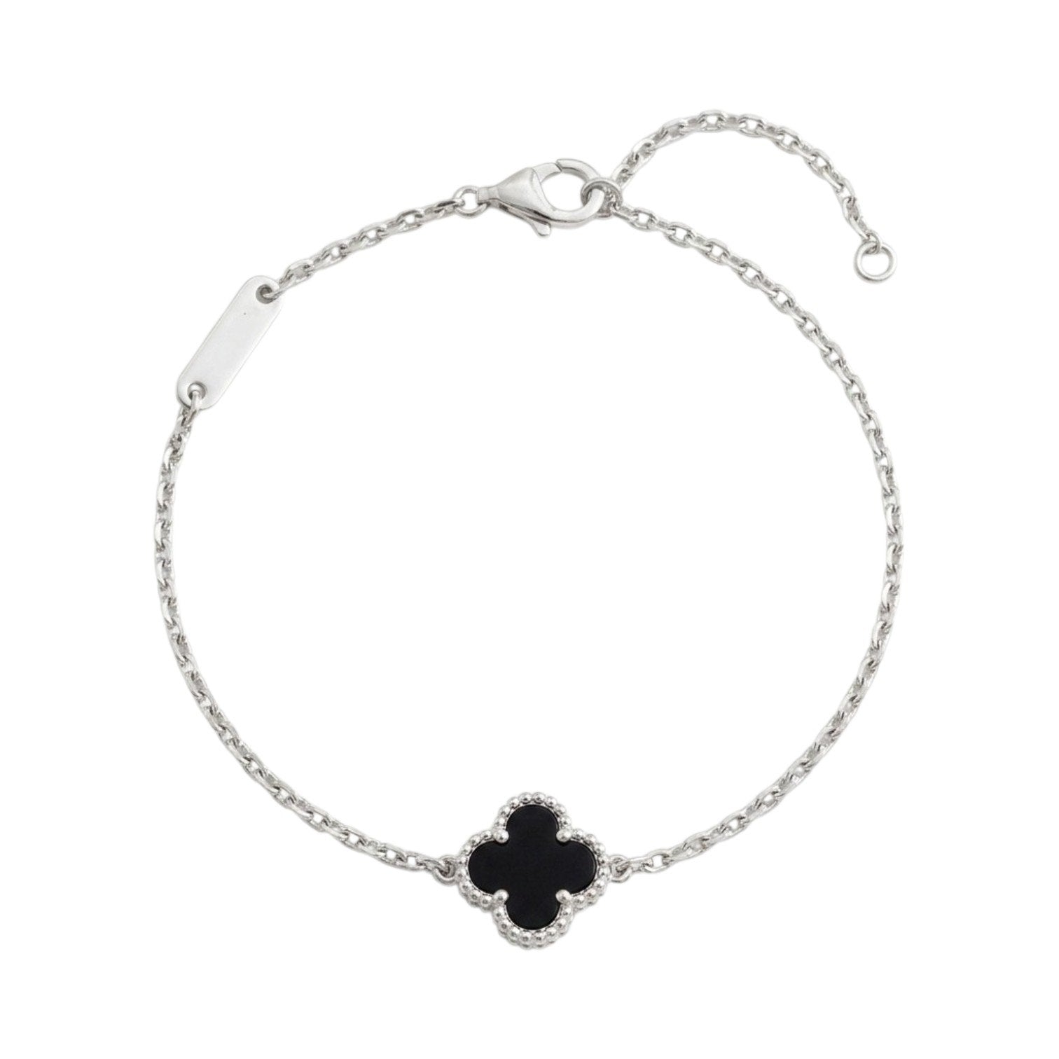 PULSERA FORMA VAN CLEEF DE PLATA 9.25 PESO: 1.9G
