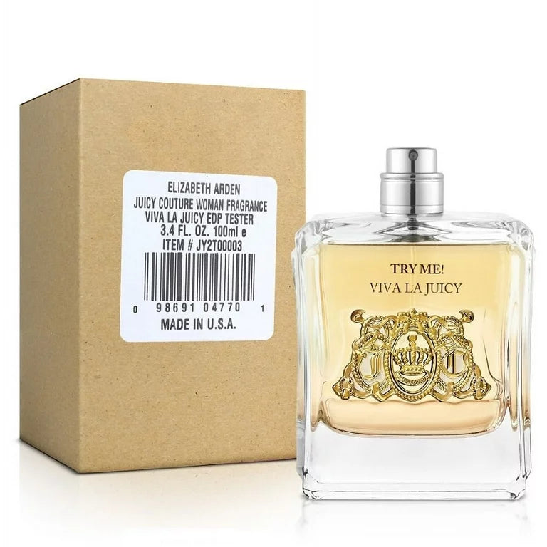 TESTER VIVA LA JUICY TRY ME COUTURE PERFUME JUICY COUTURE 3.4 OZ 100 ML EDP