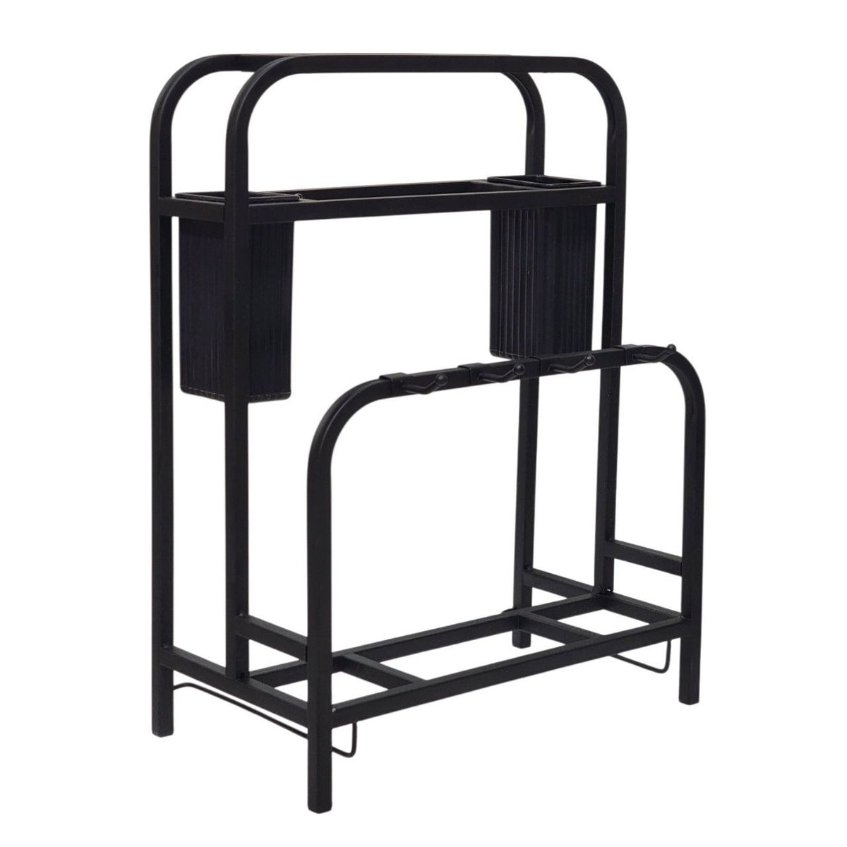 ORGANIZADOR Y ESCURRIDOR DE PLATOS DE ACERO COLOR NEGRO 30X40CM