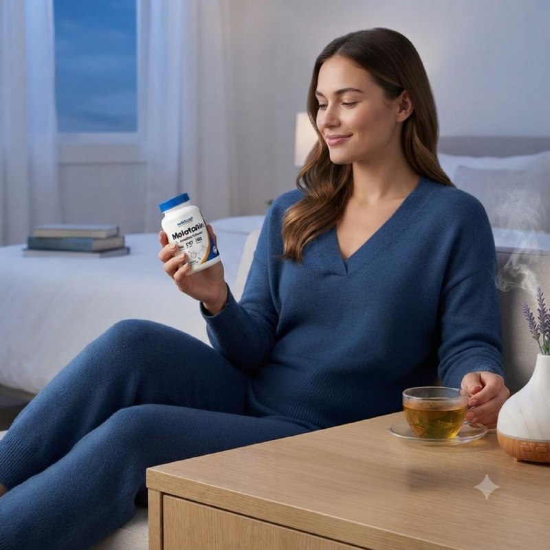 VITAMINAS EN CÁPSULAS DE MELATONINA DE LIBERACIÓN PROLONGADA NUTRICOST MELATONIN TIMED RELEASE 5 MG 240 CÁPSULAS