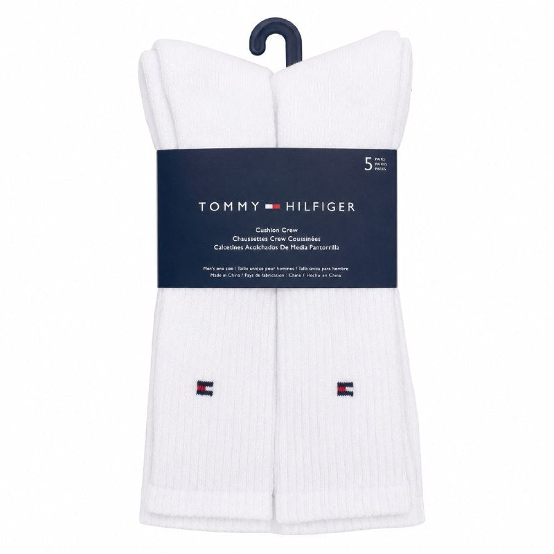 CALCETA ALTA TOMMY HILFIGER PARA HOMBRE 5 PARES TALLA ÚNICA