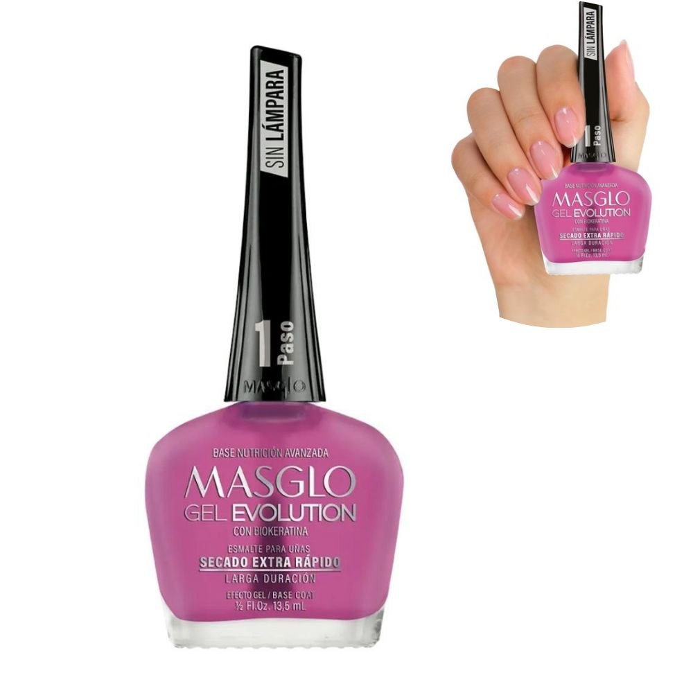 BASE DE NUTRICION AVANZADA DE UÑAS CON BIOKERATINA GEL EVOLUTION MASGLO 13.5ML