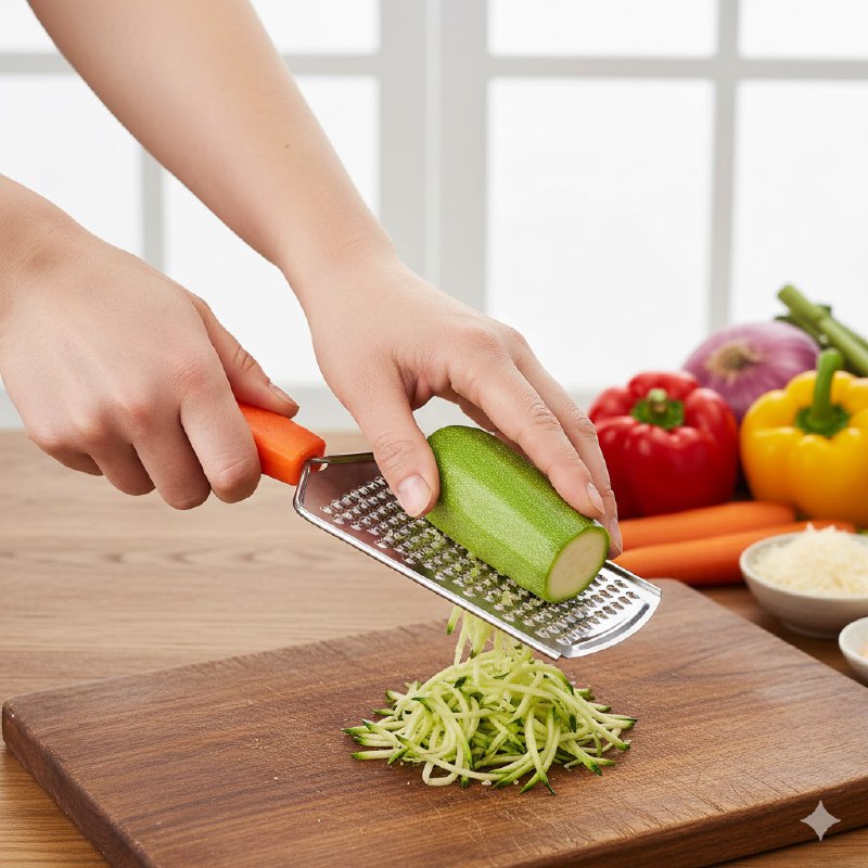 RAYADOR DE VERDURAS DE MANO DE ACERO INOXIDABLE DE ALTA CALIDAD DAILY STEEL