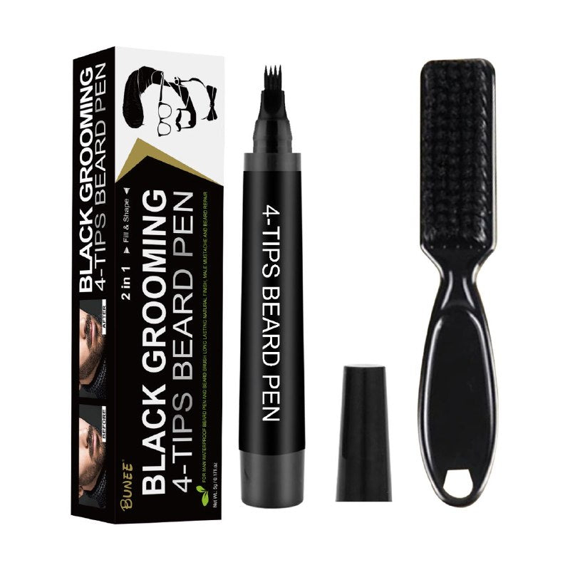 SET DE RELLENADOR DE PRECISIÓN PARA BARBA, BIGOTE Y PATILLAS BUNEE BEARD FILLER PEN KIT