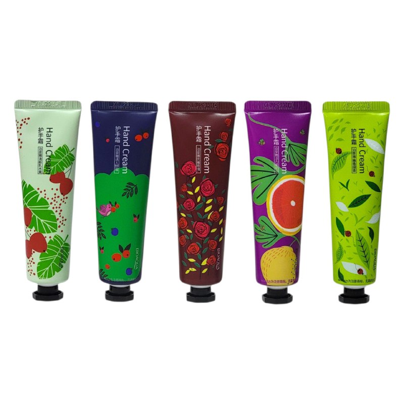 SET DE CREMAS DE MANOS HIDRATANTES CON FRAGANCIAS VEGETALES 5PCS