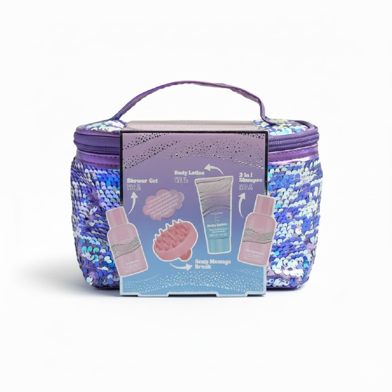 SET DE CUIDADO PERSONAL DE ROSA, LAVANDA Y SANDALO 5PCS BODY SENSE
