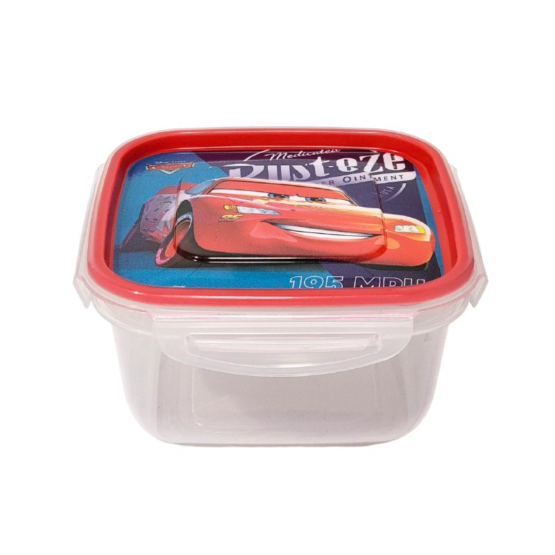 RECIPIENTE PANA PARA ALIMENTOS PARA NIÑOS CON DISEÑO DE CARS