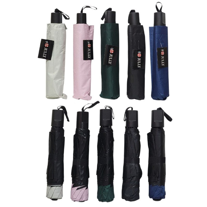 SOMBRILLA RESISTENTE, PARAGUAS PARA LLUVIA Y VIENTOS, FUERTE, PORTATIL DE ALTA CALIDAD, 5 COLORES JULLY UV