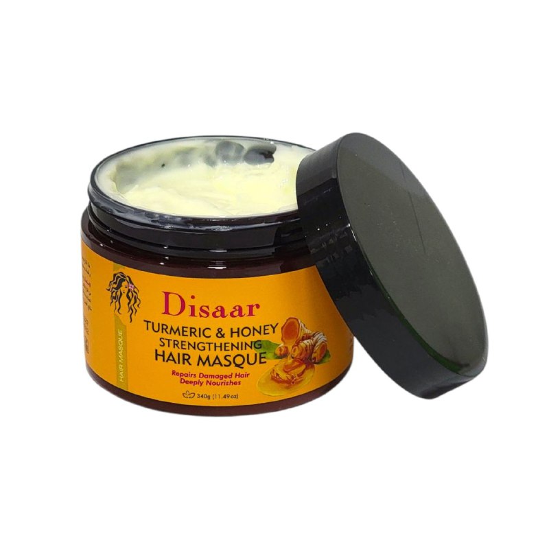 MASCARILLA PARA EL CABELLO CON CURCUMA Y MIEL FORTALECEDORA DISAAR 340G