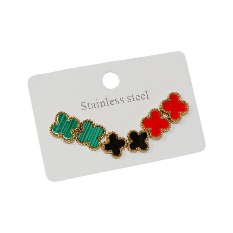 EARI4072 SET DE ARITOS FLOR CARTIER