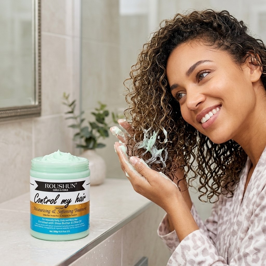 TRATAMIENTO CAPILAR CABELLO MÁS MANEJABLE, SUAVE Y FÁCIL DE CONTROLAR AYUDA A SUAVIZAR LA TEXTURA CAPILAR ROUSHUN 500GM