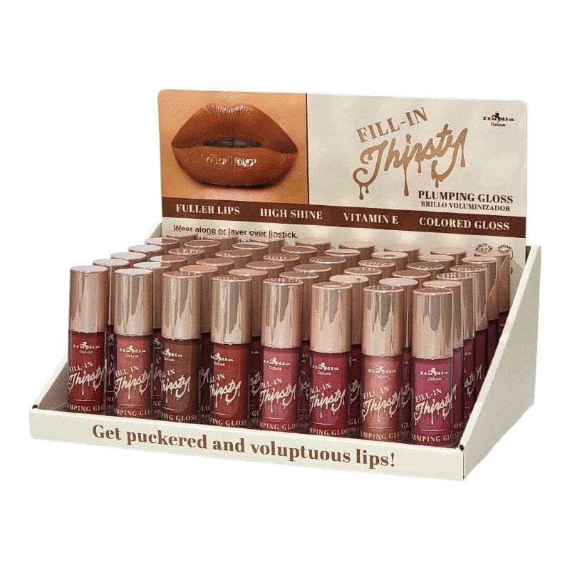 BRILLO LABIAL VOLUMIZADOR E HIDRATANTE CON VITAMINA E ITALIA DELUXE 4G
