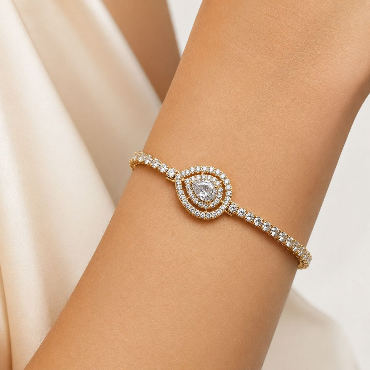 PULSERA DE ENCHAPE PARA DAMA