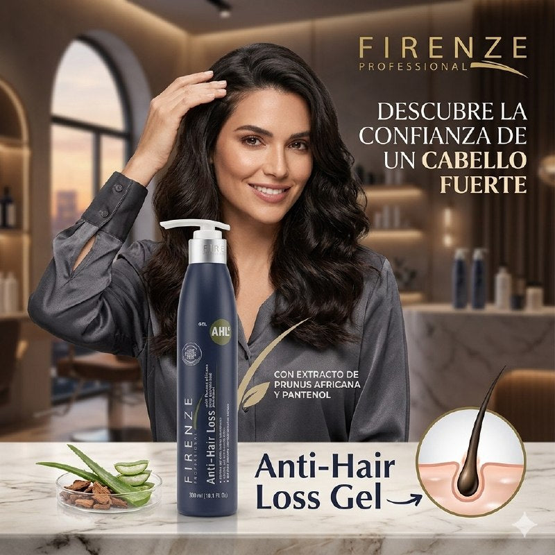GEL PARA EL CABELLO DE FIJACION NORMAL DE LARGA DURACION Y EFECTO ANTICAIDA FIRENZE 300ML