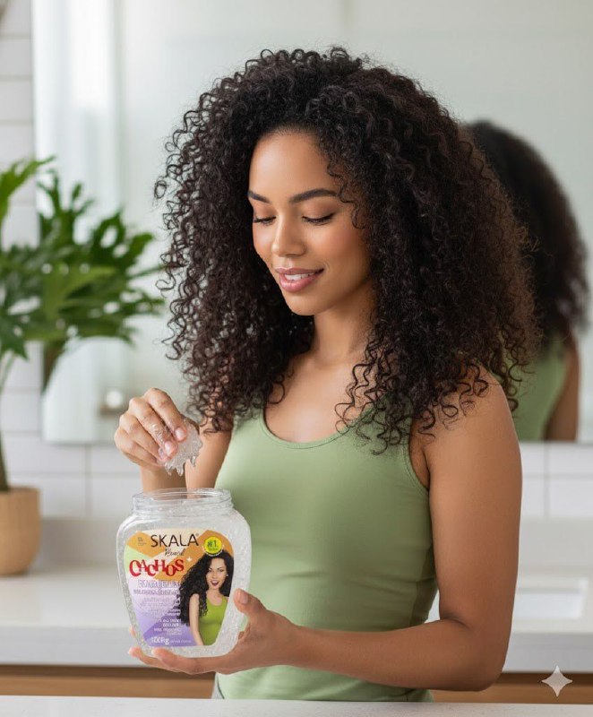 TRATAMIENTO CAPILAR EN CREMA GELATINA CAPILAR DE DEFINICION Y FIJACION CON PROTECCION TERMICA PARA TODO TIPO DE RIZOS SKALA BRASIL CACHOS HAIR KELLY 1000G