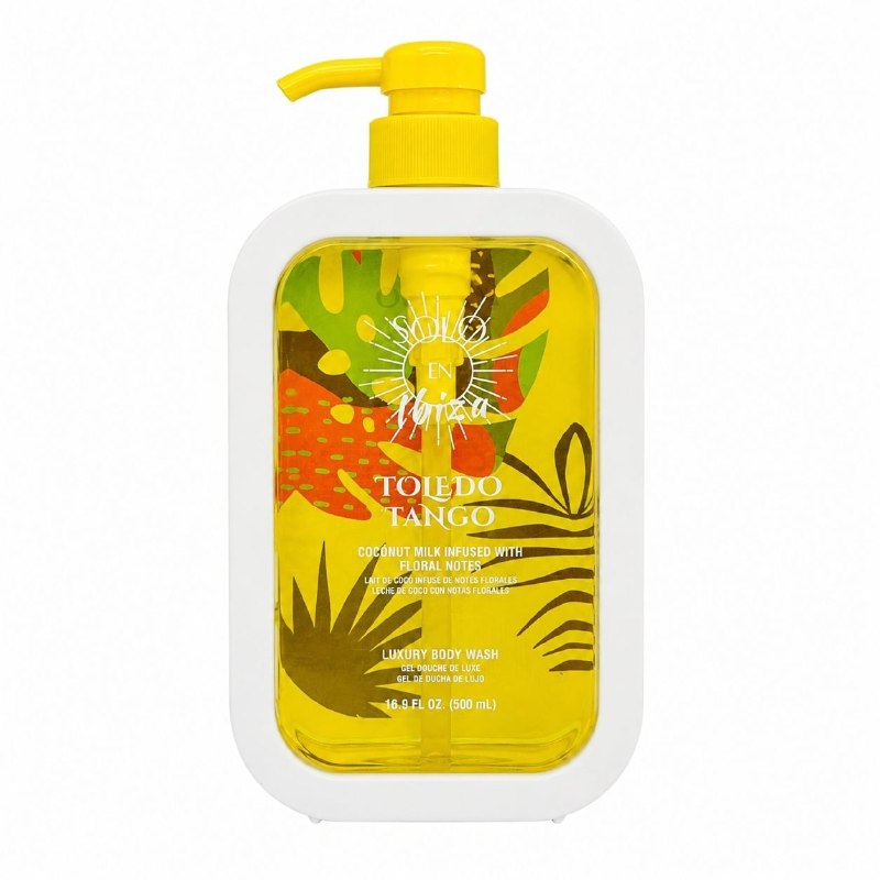 GEL DE DUCHA HUMECTANTE Y AROMATICO A LECHE DE COCO Y NOTAS FLORALES SOLO EN IBIZA 500ML