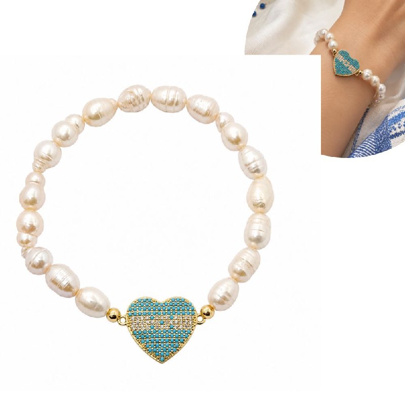 PULSERA DE ENCHAPE ELASTICA PARA DAMA CON DISEÑO DE HONDURAS