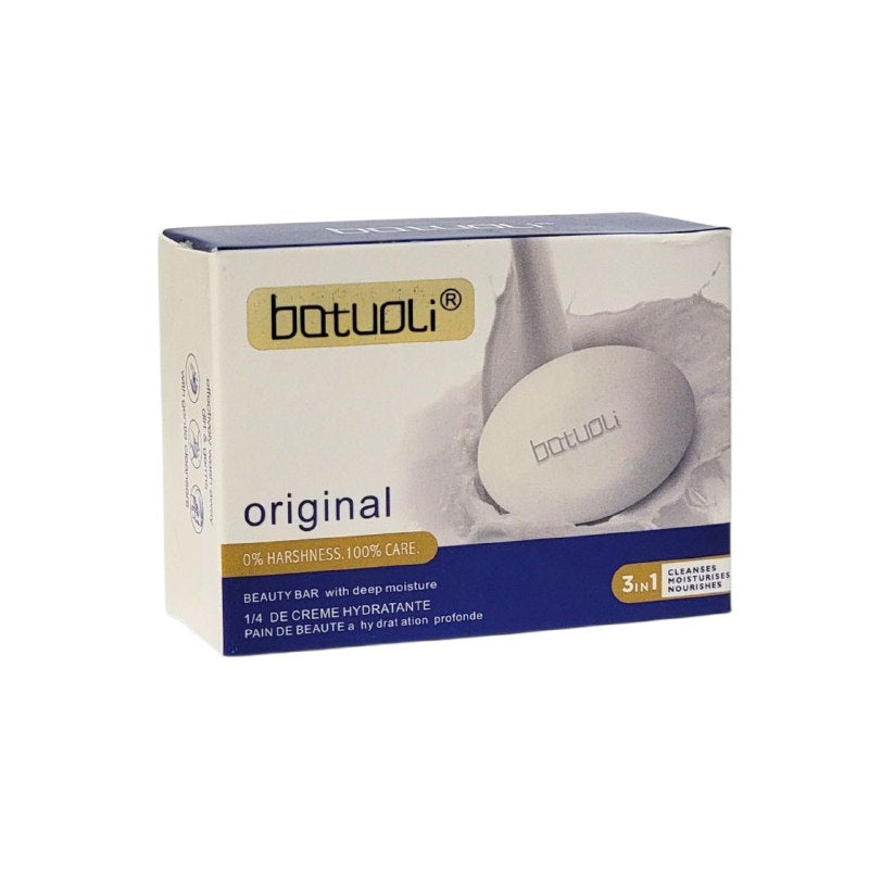 JABON CORPORAL EN BARRA AROMA ORIGINAL HIDRATACION PROFUNDA PARA UNA PIEL SUAVE, HIDRATADA Y BRILLANTE BATUOLI 100G (DUPE DE DOVE)
